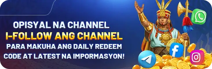 57V online casino social media follow promotion with characters and coins